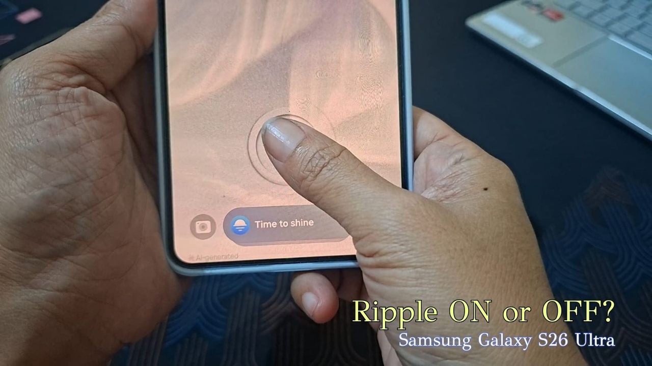 Как включить или выключить анимацию разблокировки отпечатком пальца (Samsung Galaxy S26 Ultra)