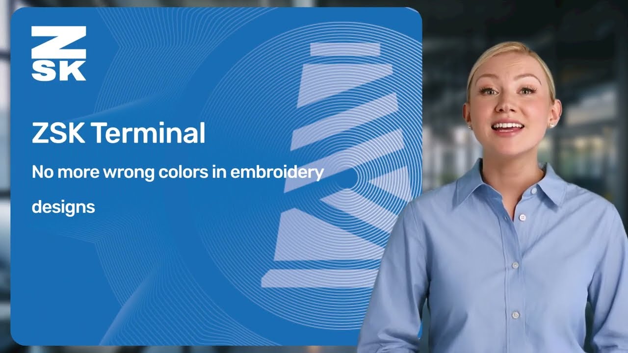 ZSK Terminal   No more wrong colors in embroidery designs