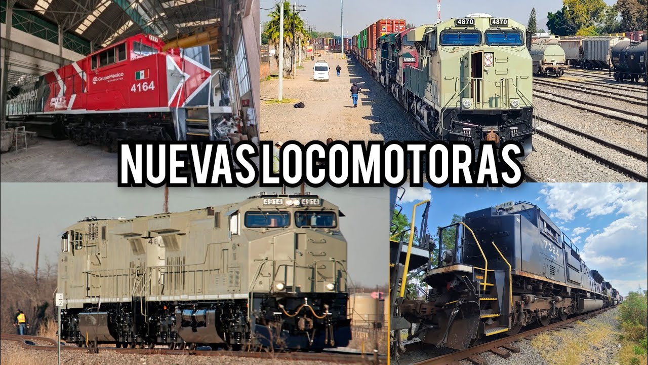 ¡CONOCE LAS NUEVAS LOCOMOTORAS DE FERROMEX! YA ESTÁN AQUÍ: FXE AC44C6M, SD70ACU, ES44AC EN MÉXICO!