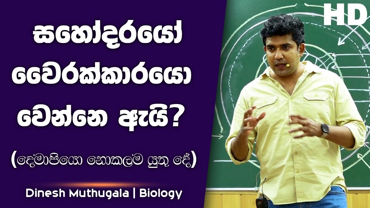 සහෝදරයෝ වෛරක්කාරයො වෙන්නෙ ඇයි..? | Dinesh Muthugala
