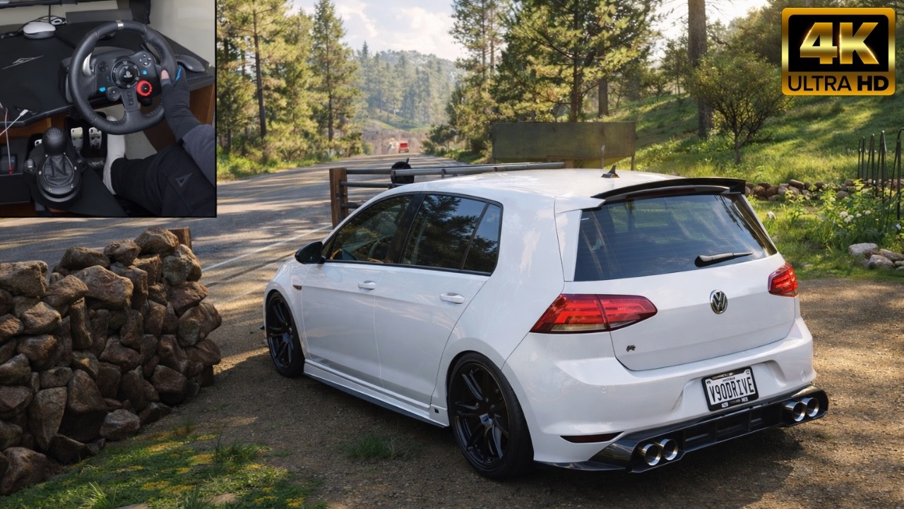 1000HP Volkswagen Golf R 2021 Forza Horizon 5 | Logitech G923 Steering