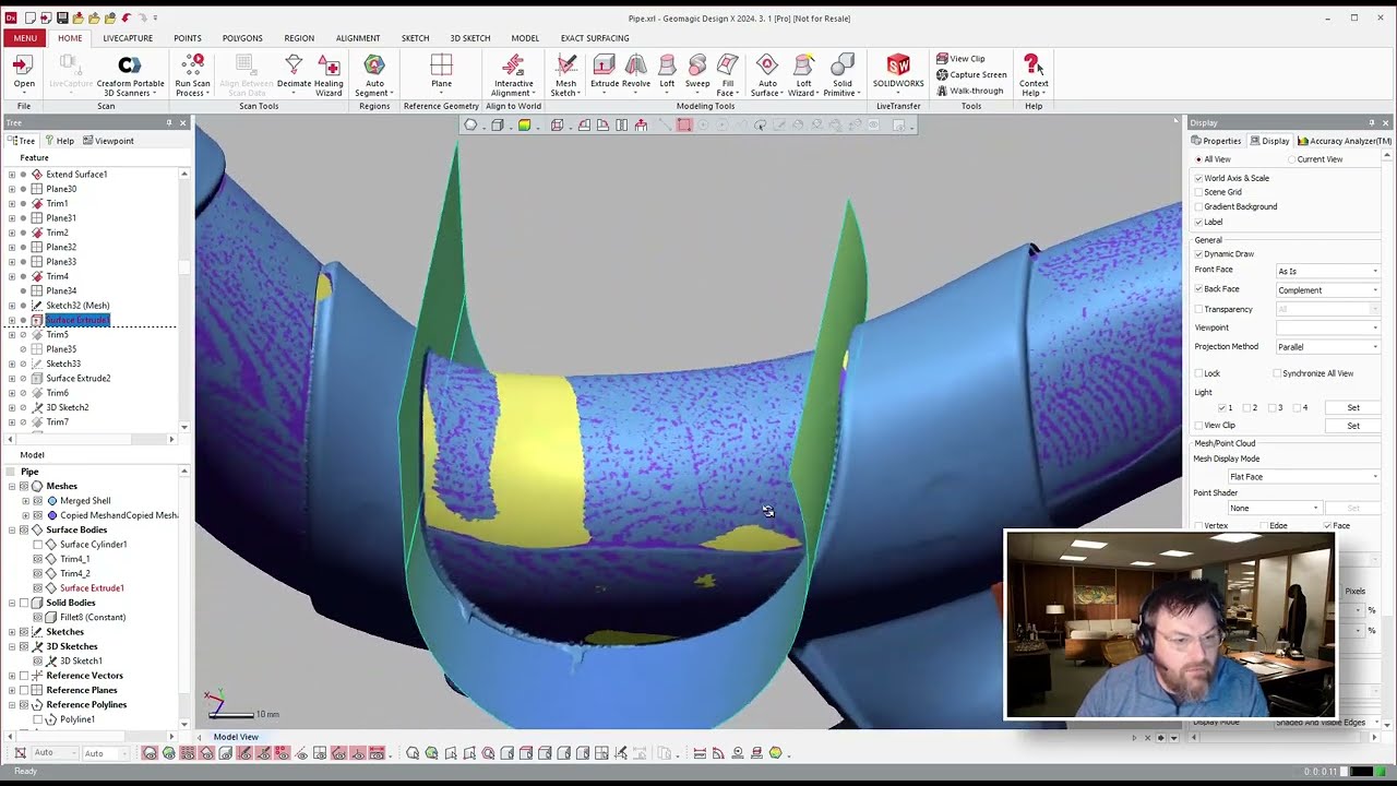 Reverse Engineering an Industrial Pipe | Geomagic Design X