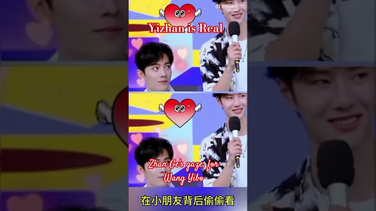 Zhan Ge's body gestures all have meaning when together with#wangyibo#xiaozhan#yizhan#bjyxszd 💚❤🦁🐰🐢🍬🌹