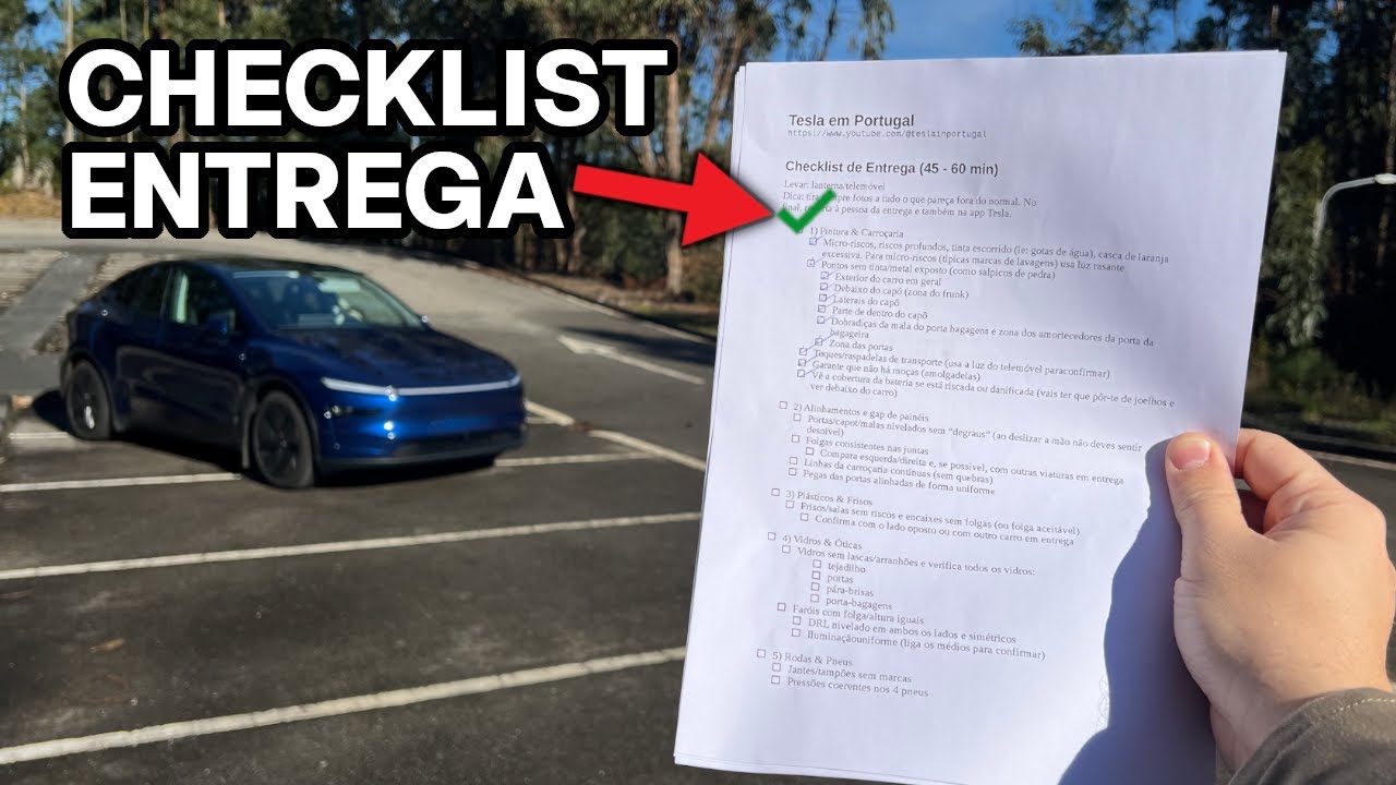 Vais levantar o teu Tesla ? Verifica estes 8 pontos no dia da entrega