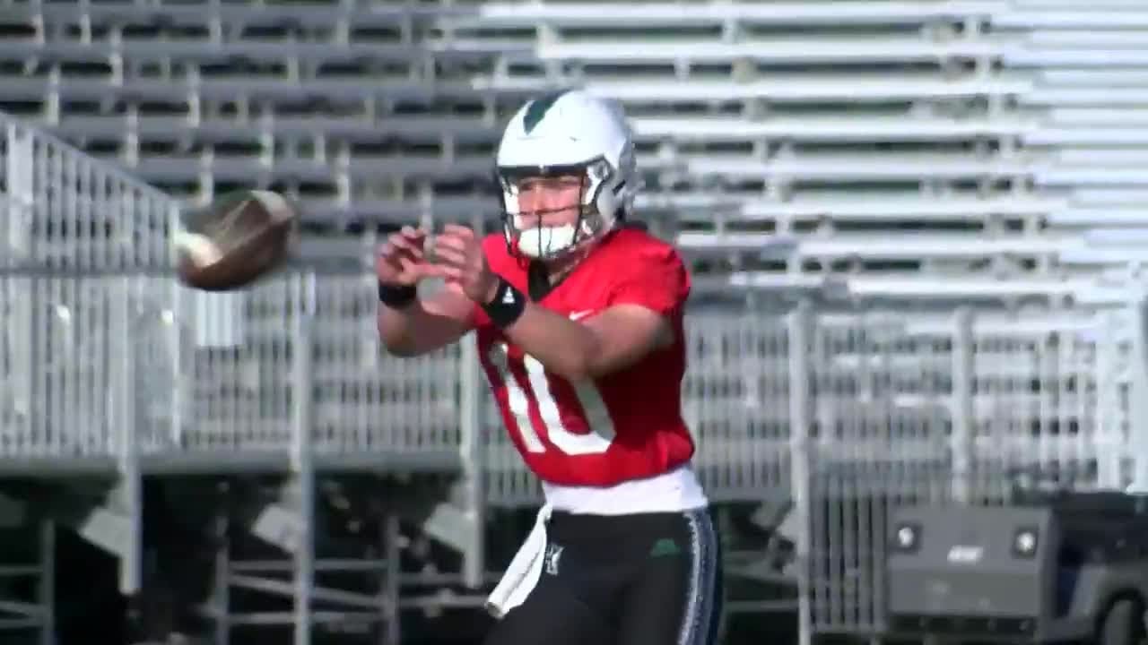 Rainbow Warriors football spring training kicks off