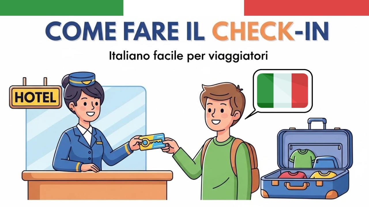 Italiano Pratico: Fare il check-in in un hotel in Italia | Imparare l’italiano quotidiano