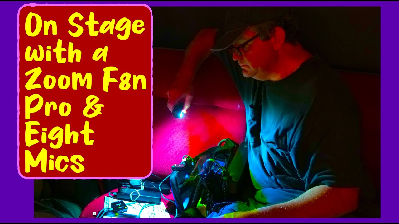 Recording Pro Audio on a Theatre Set with the Zoom F8n Pro