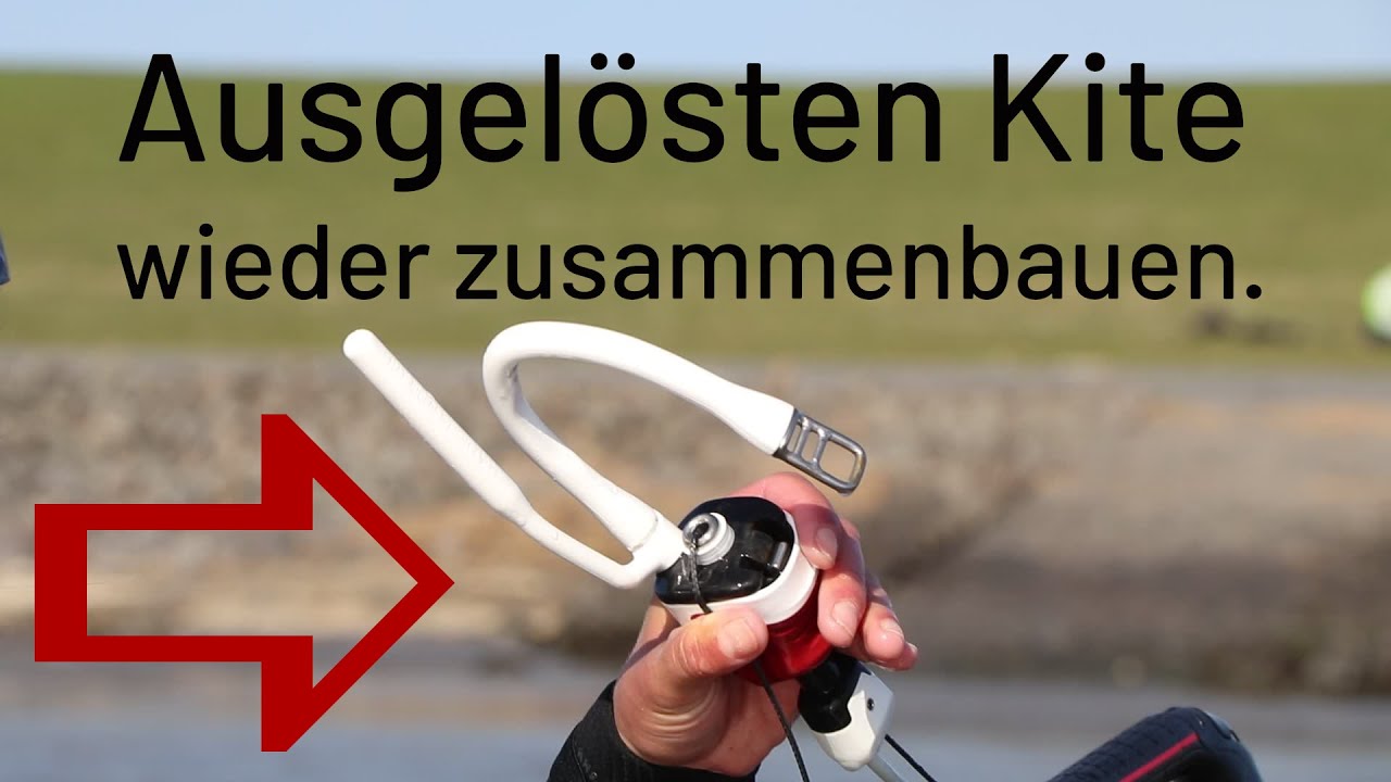 Ausgelösten Kite wieder zusammenbauen
