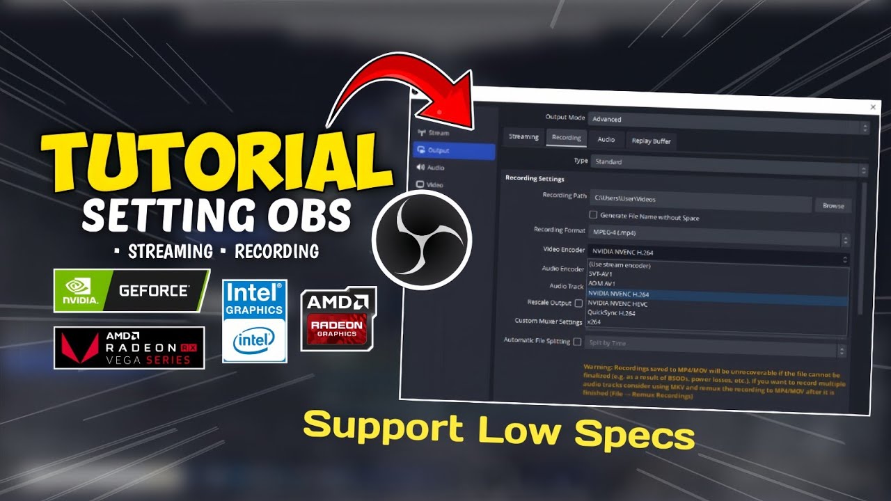 Cara Setting OBS Untuk Recording & Live Streaming - Vidio Jernih, No Lag - 2025