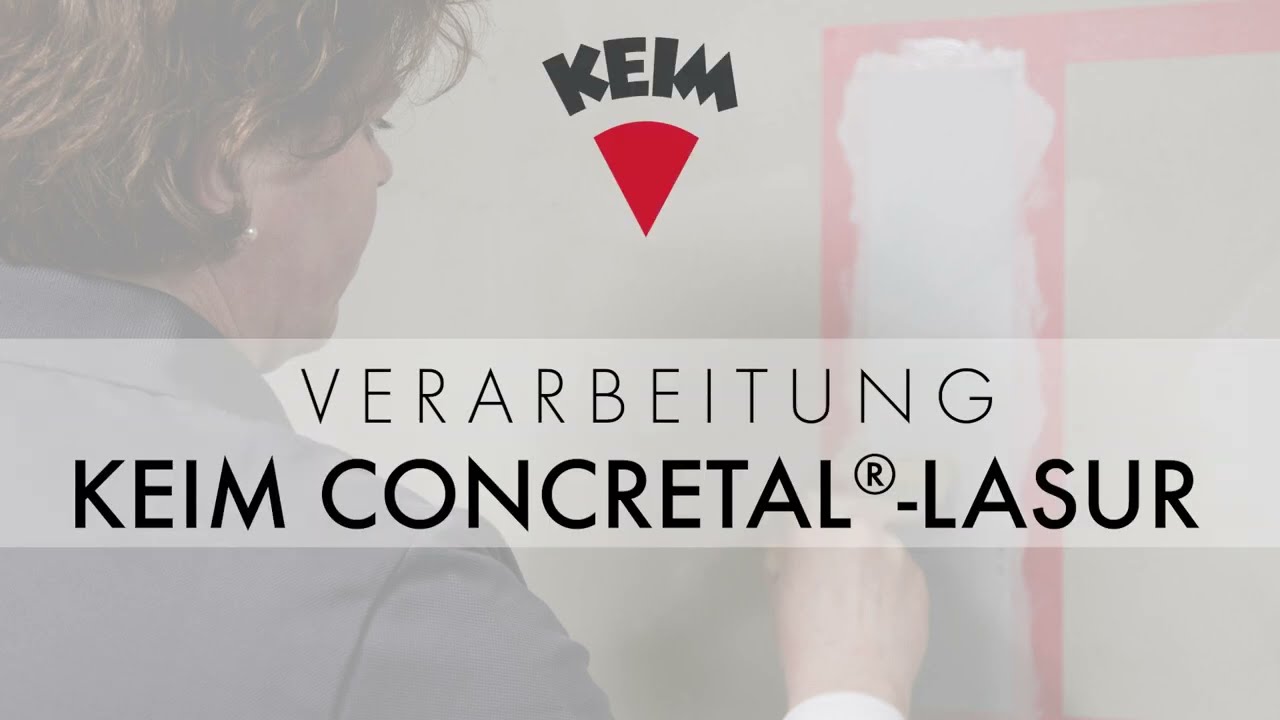 Verarbeitung von Betonsystemen – KEIM CONCRETAL®-LASUR