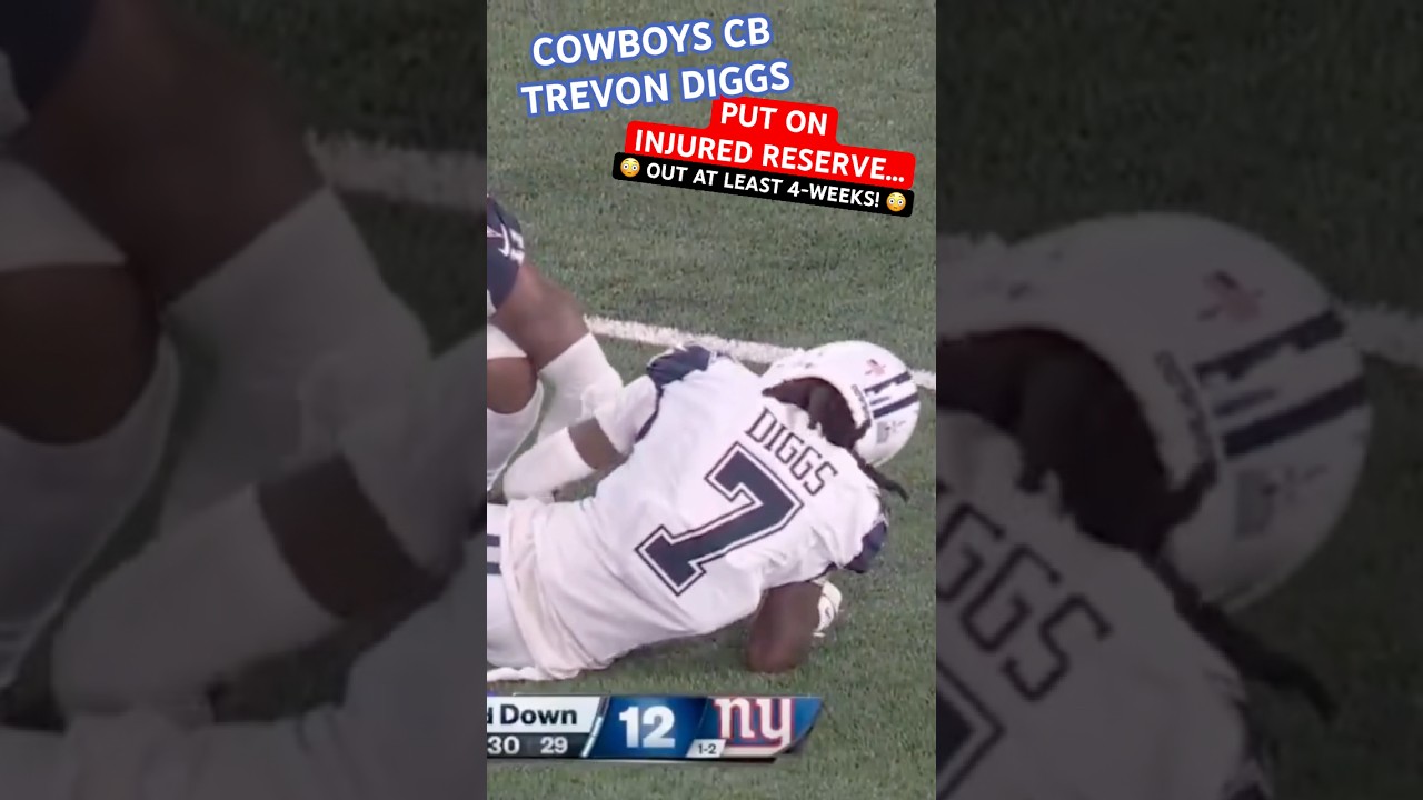 TREVON DIGGS ✭ #COWBOYS CB PUT ON INJURED RESERVE! 😮 Knee #Injury & Concussion OUT 4-Weeks! 👀 #NFL