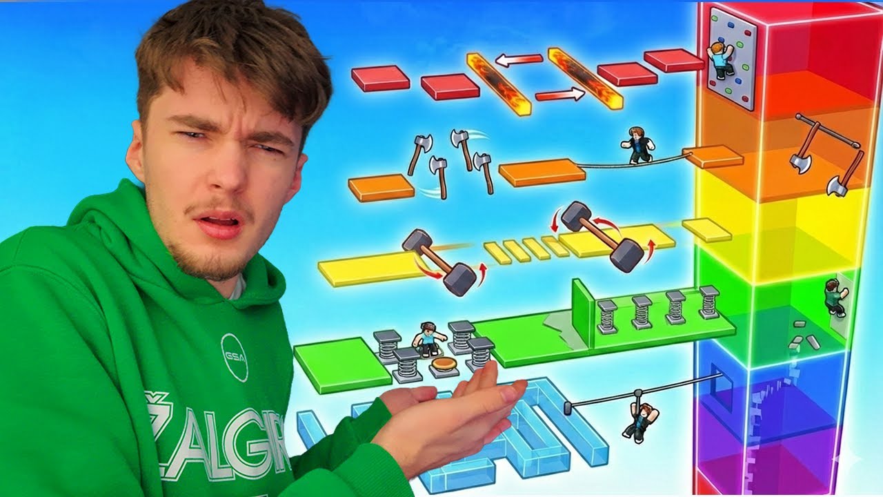 I TROLLED to the TOP of Slap Tower ROBLOX