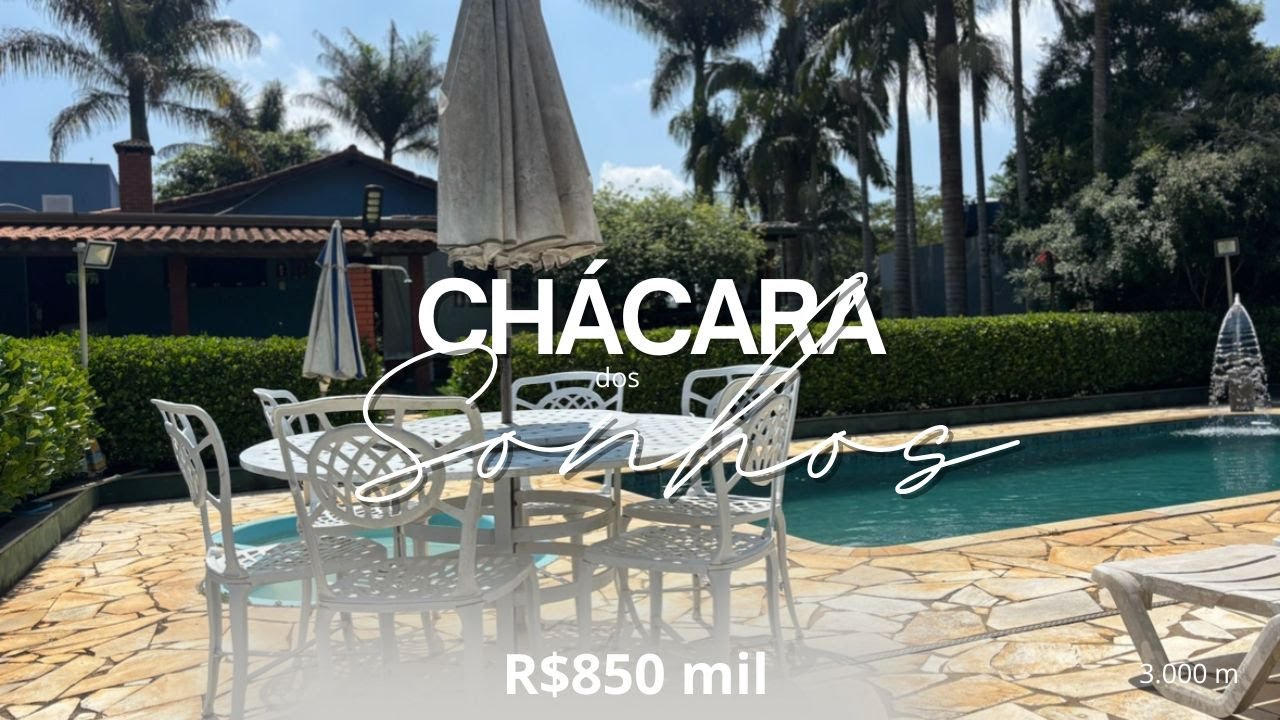 Linda Chácara com lago à venda em Ibiúna R$ 850 mil. VD. 083