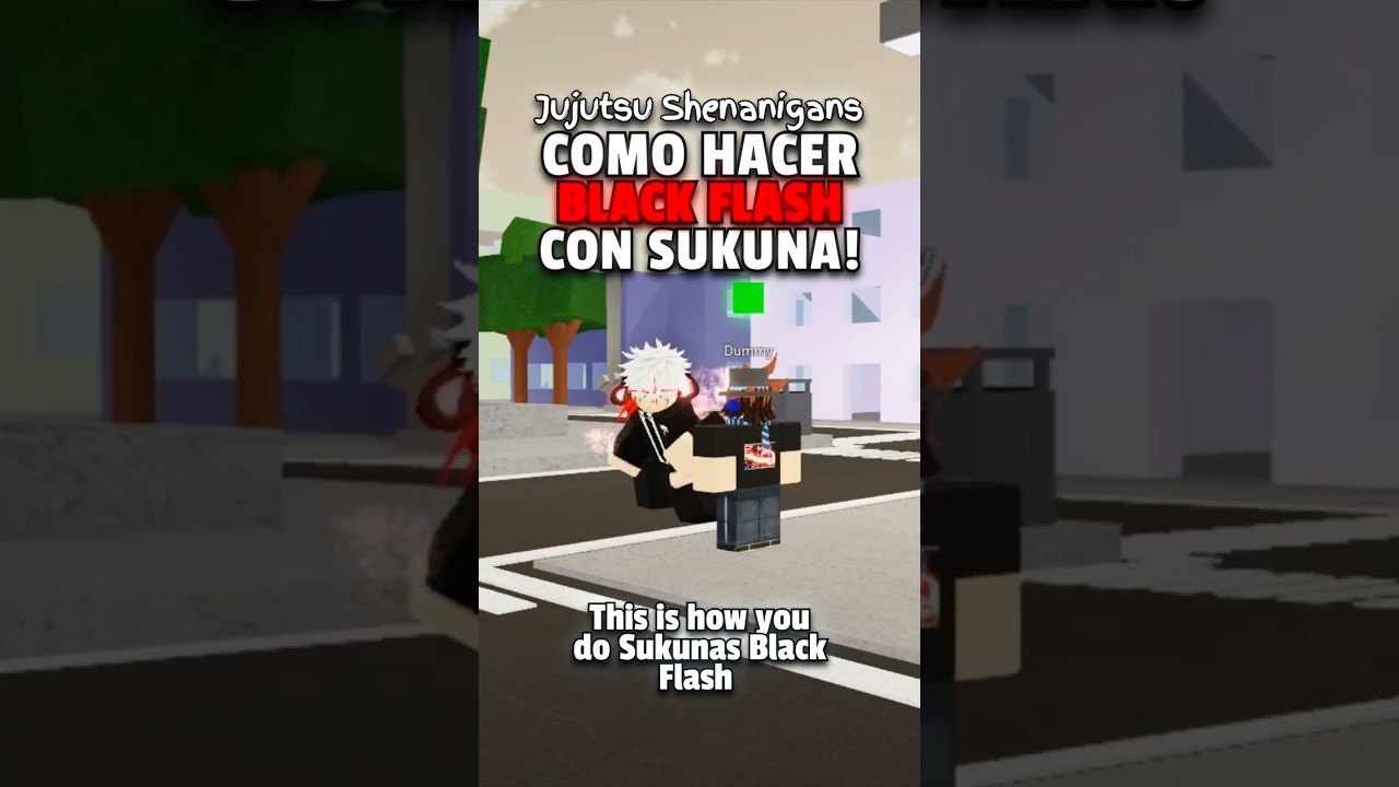 COMO HACER el BLACK FLASH de HEIAN SUKUNA! (Jujutsu Shenanigans) #roblox #jujutsushenanigans #update