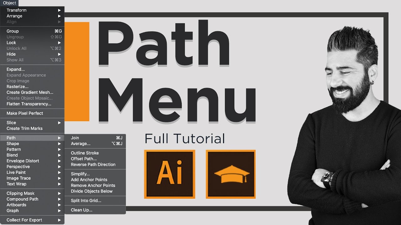 Adobe Illustrator Eğitimleri | Path Panel | Path Menü