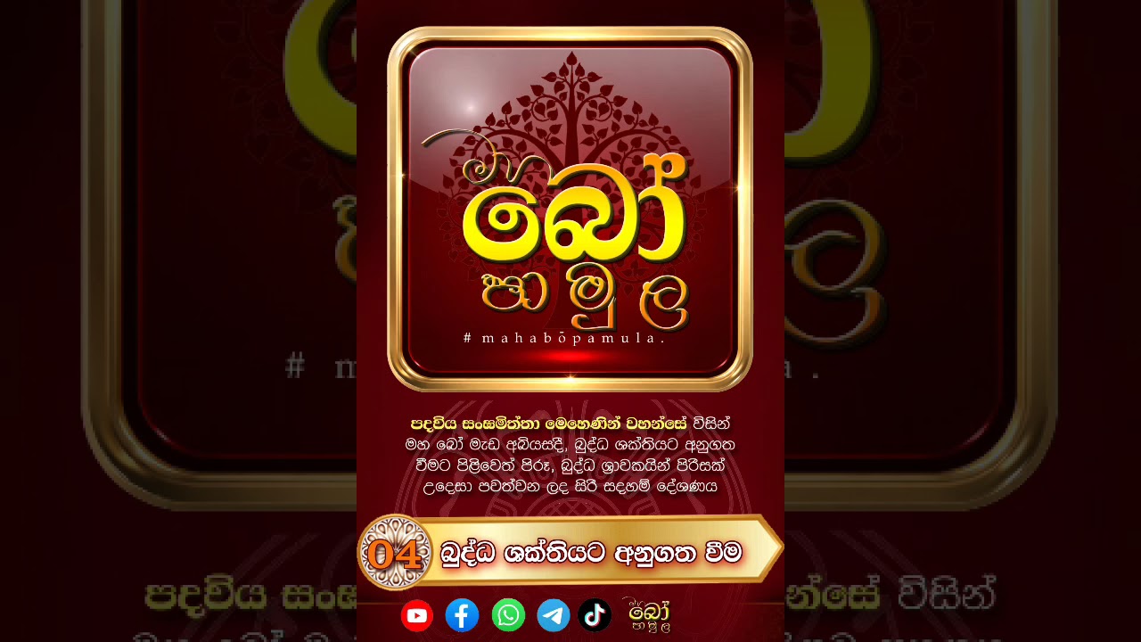 බුද්ධ ශක්තියට අනුගත වීම (04)