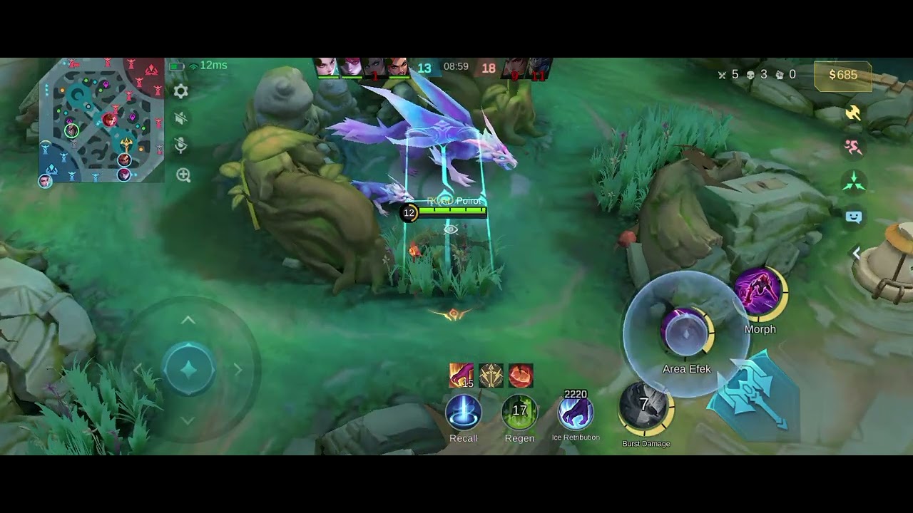 Hanzo sang mimpi buruk telah kembali!? #mobilelegends #wonosobo #hanzogameplay