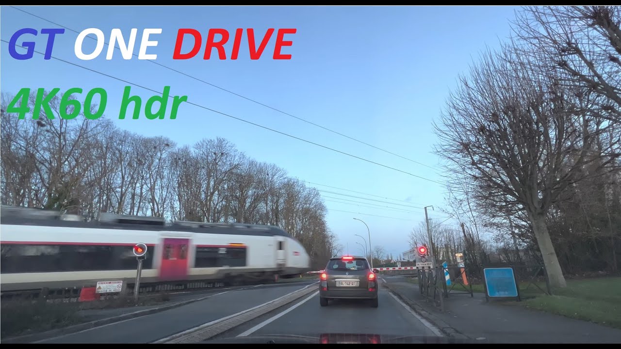 4K Driving in France : Nangis to Provins