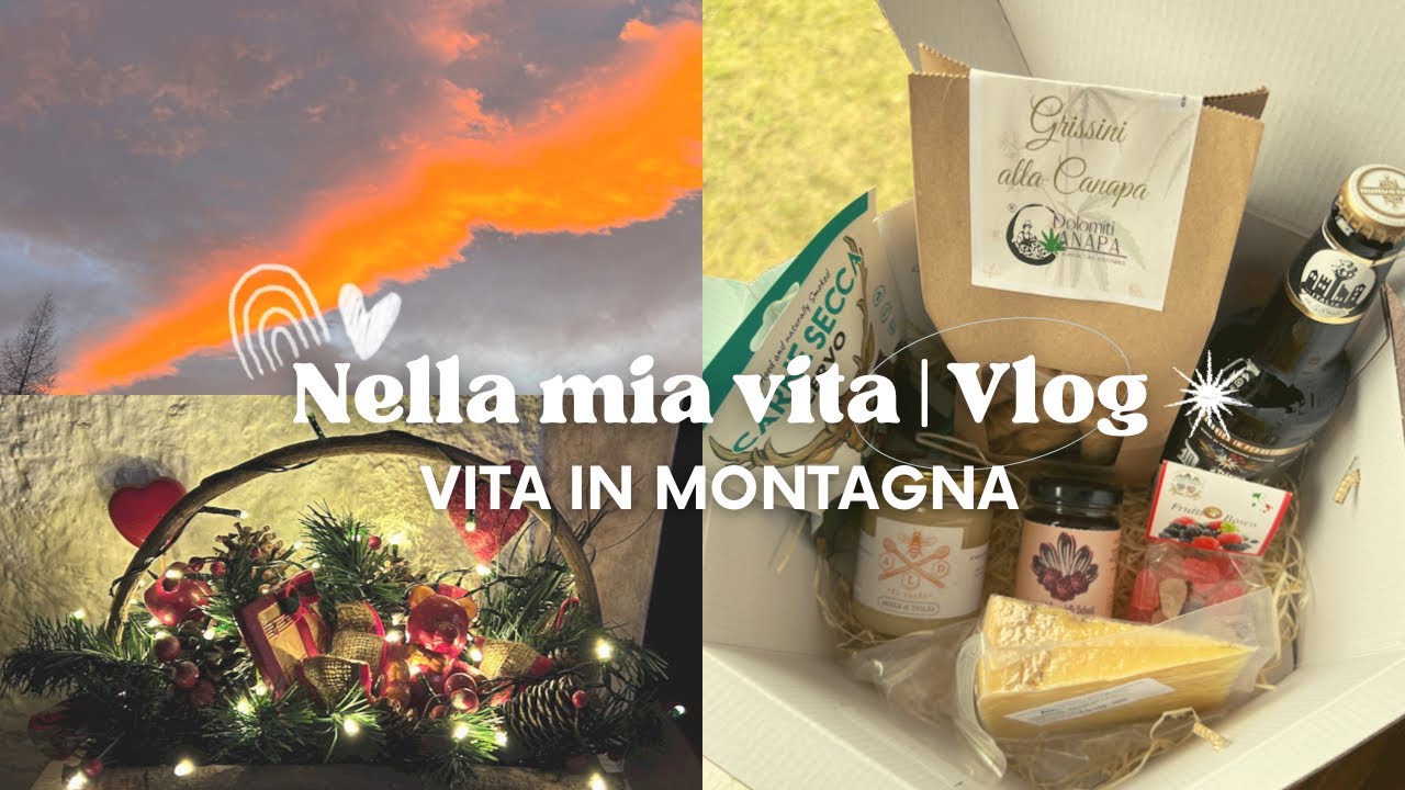 Regalo azienda, tramonto, luci decorazioni esterno di casa | Vita in montagna