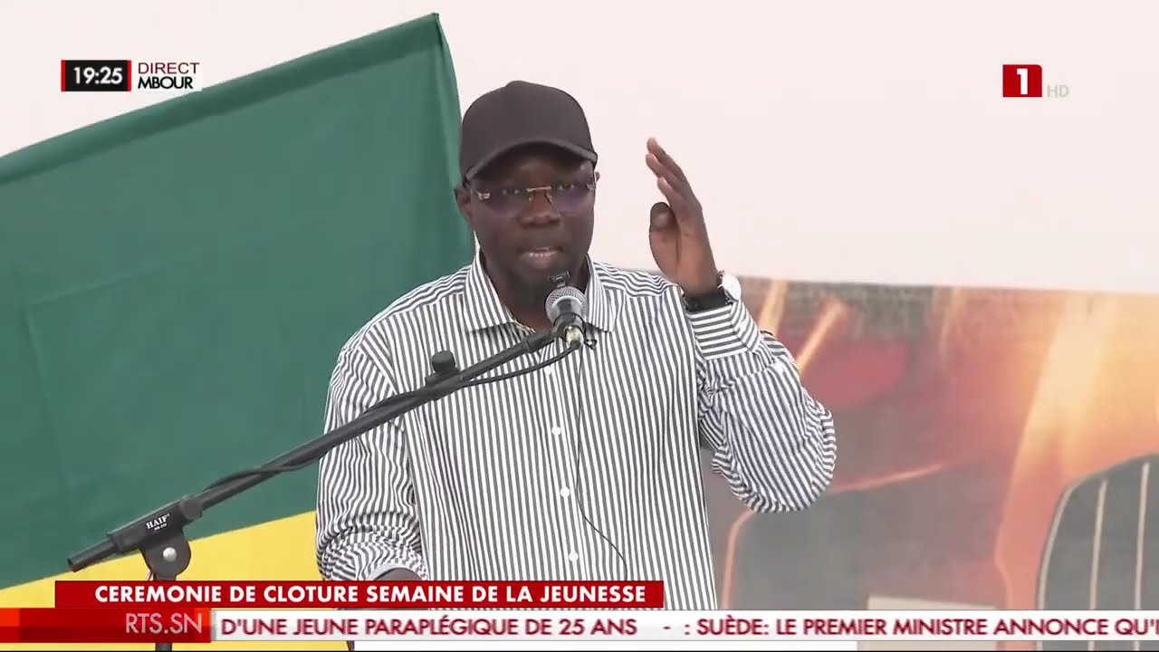 CL&Ocirc;TURE SEMAINE NATIONALE DE LA JEUNESSE - DISCOURS DE SONKO