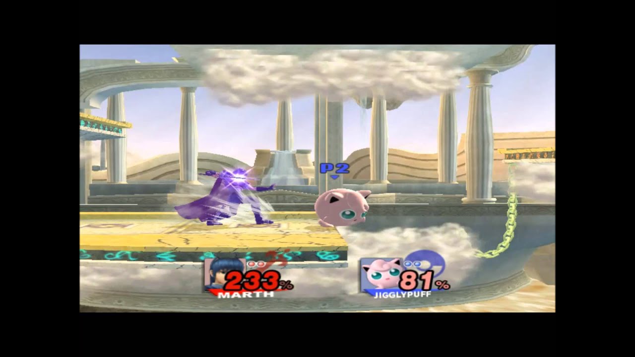 SSBB: Marth vs. Jigglypuff Combo-Match [TAS]
