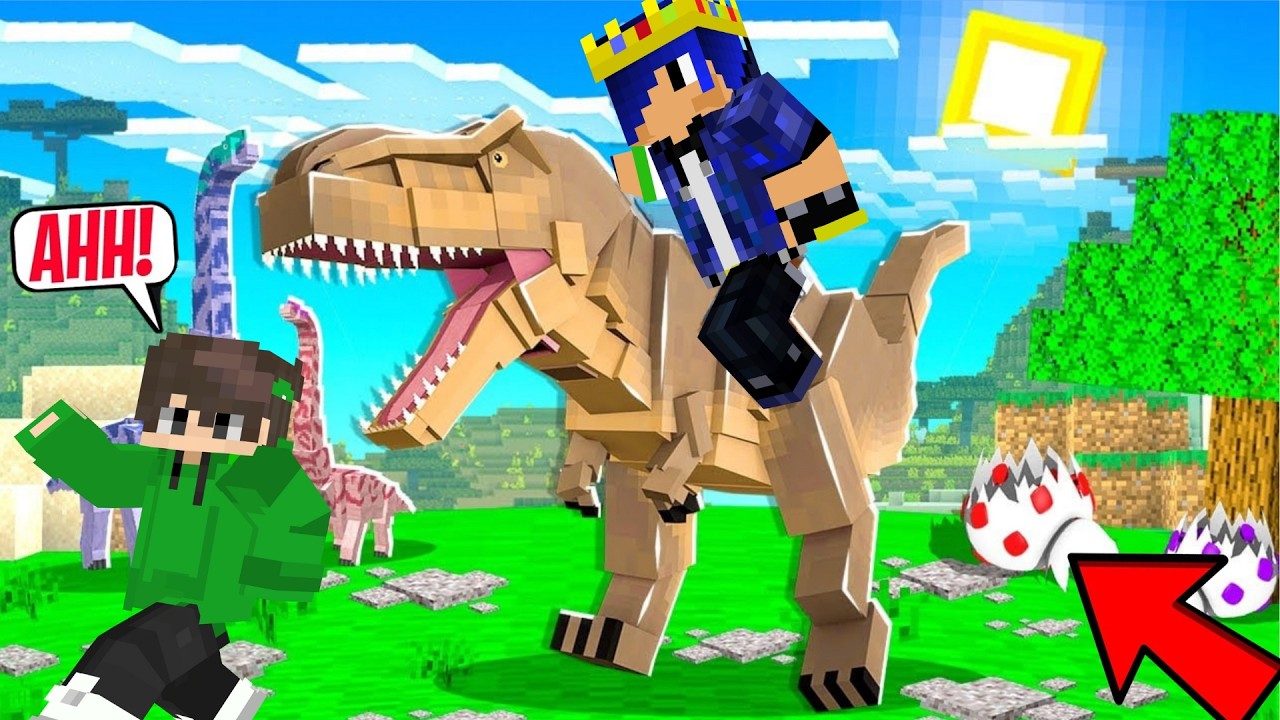 Minecraft Lekin DINOZAVRLAR Bax ni Yeb Qo'ydi 😱