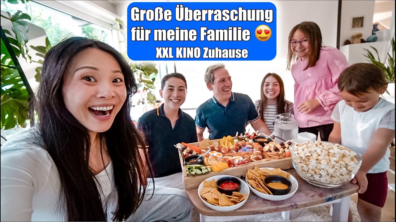 Große Überraschung! XXL KINO Zuhause 😍 Endlich wieder komplett als Familie! Mamiseelen