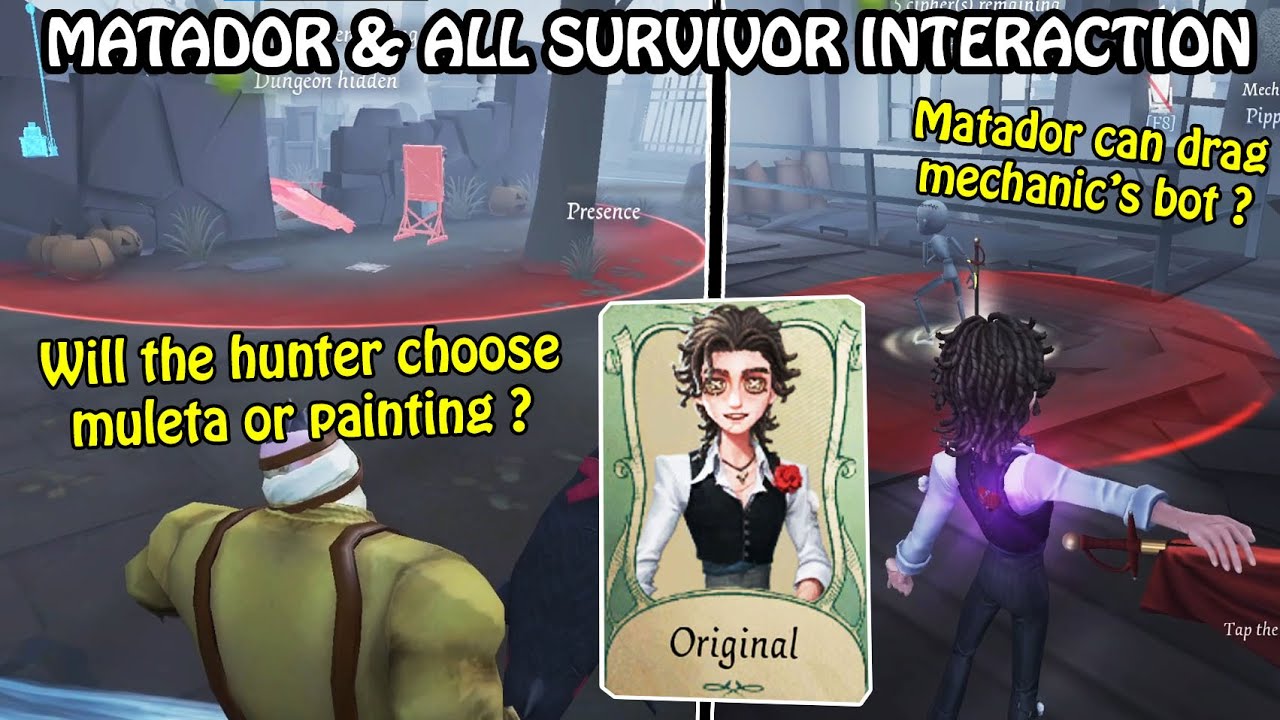 Matador & All Survivors Interaction - #identityv