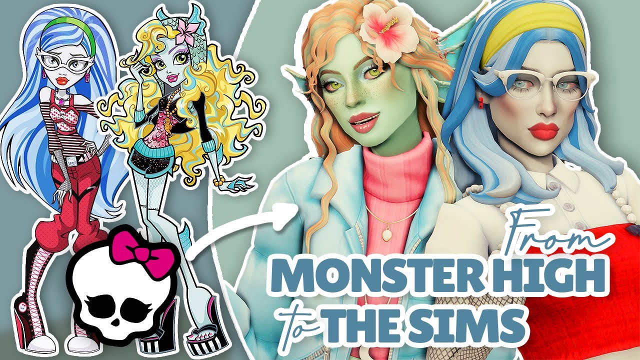 I Made MORE Monster High Characters In The SIMS!!! 🦇 | +CC Links | Sims 4 Create-a-sim Challenge