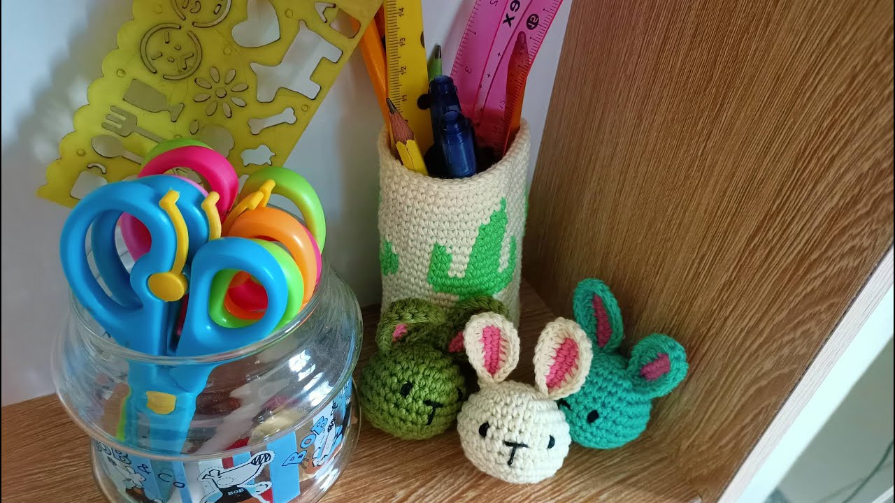 How to Crochet bunny keychain | HƯỚNG DẪN MÓC ĐẦU THỎ BABY/HEAD BUNNY AMIGURUMI CROCHET