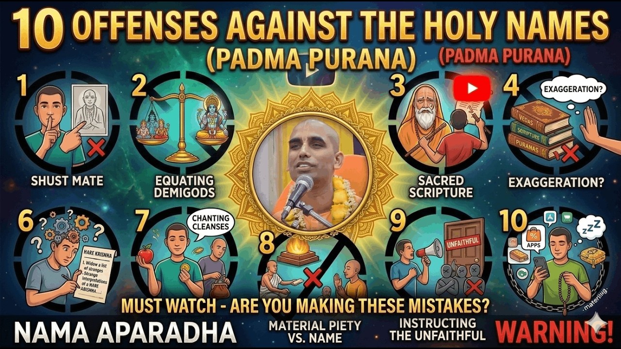 The 10 Offenses Against the Holy Names (Nama Aparadha) (Part 2) | H.G. Gauranga Darshan Prabhu
