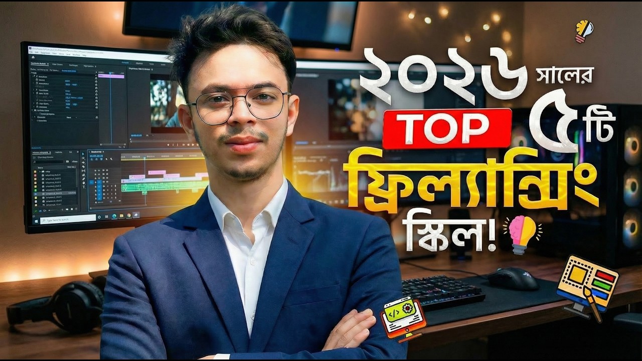 ২০২৬ সালের সেরা ৫টি ফ্রিল্যান্সিং স্কিল | Best Freelancing Skills in 2026