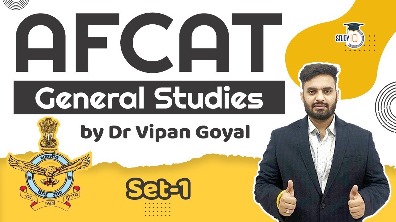 AFCAT 2021 General Studies MCQs Set 1 l AFCAT Recruitment 2021I Dr Vipan Goyal #AFCAT2021