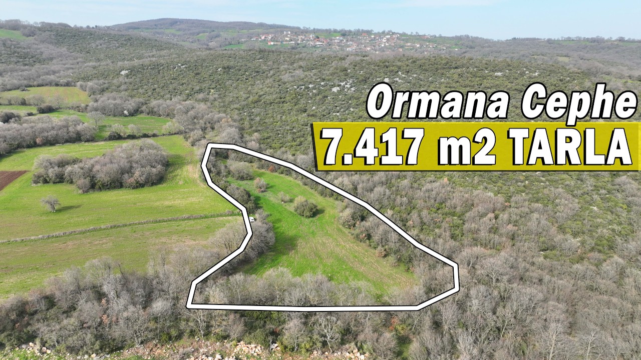 2182- G&ouml;nen Alaşar'da 7.417 m2 Ormana Cephe Tarla / Doğada Yaşam