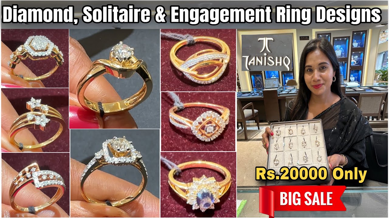 Tanishq Low Budget Diamond Rings Starts Rs.20K Only💕| Engagement Rings| Solitaire Rings Tanishq |