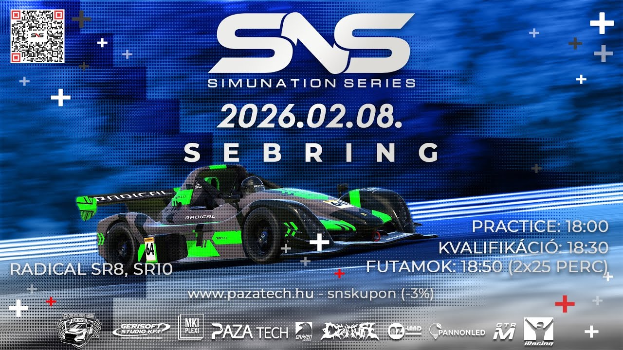 Simunation Series - iRacing Funrace - Sebring - Radical