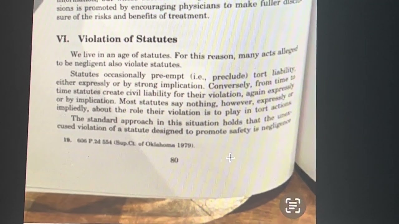 VIOLATIONS OF STATUTES THE LAW IS GOVERNED BY STATUTES PROVING STATUTES WERE BROKEN = GUILTY VERDICT
