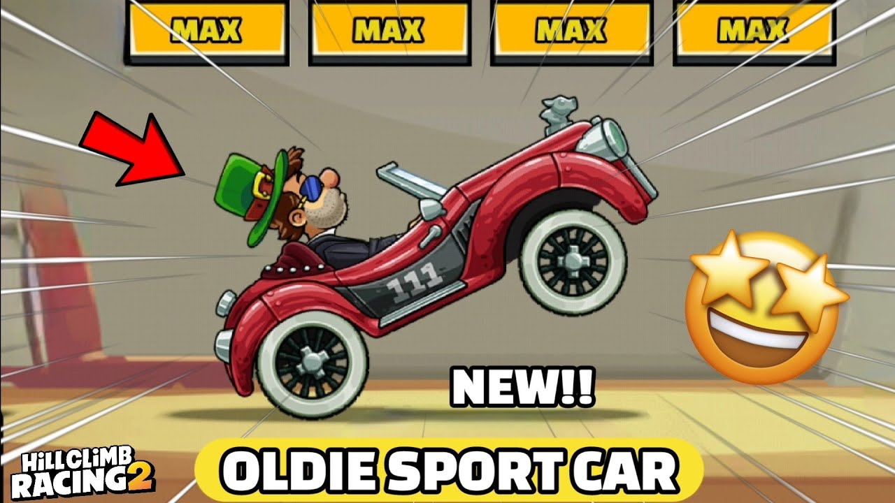 🤩NEW!! OLDIE SPORT CAR GAMEPLAY & SOME HARD CHALLENGES FOR YOU!! - HILL CLIMB RACING 2