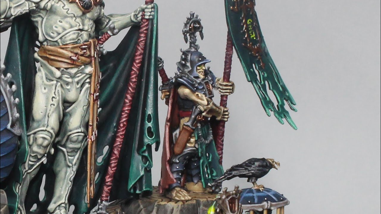 How to paint Katakros, Mortarch of the Necropolis Part 4 (Prime Necrophoros, the bearer of Katakros)