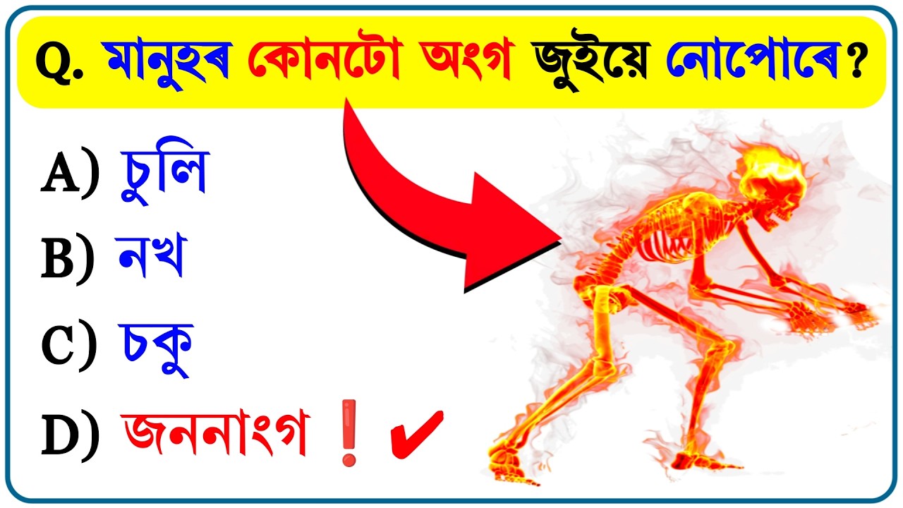 আপুনি সঁচাকৈ Assamese GK এক্সপার্ট নে? পৰীক্ষা কৰক! | Amazing GK in Assamese