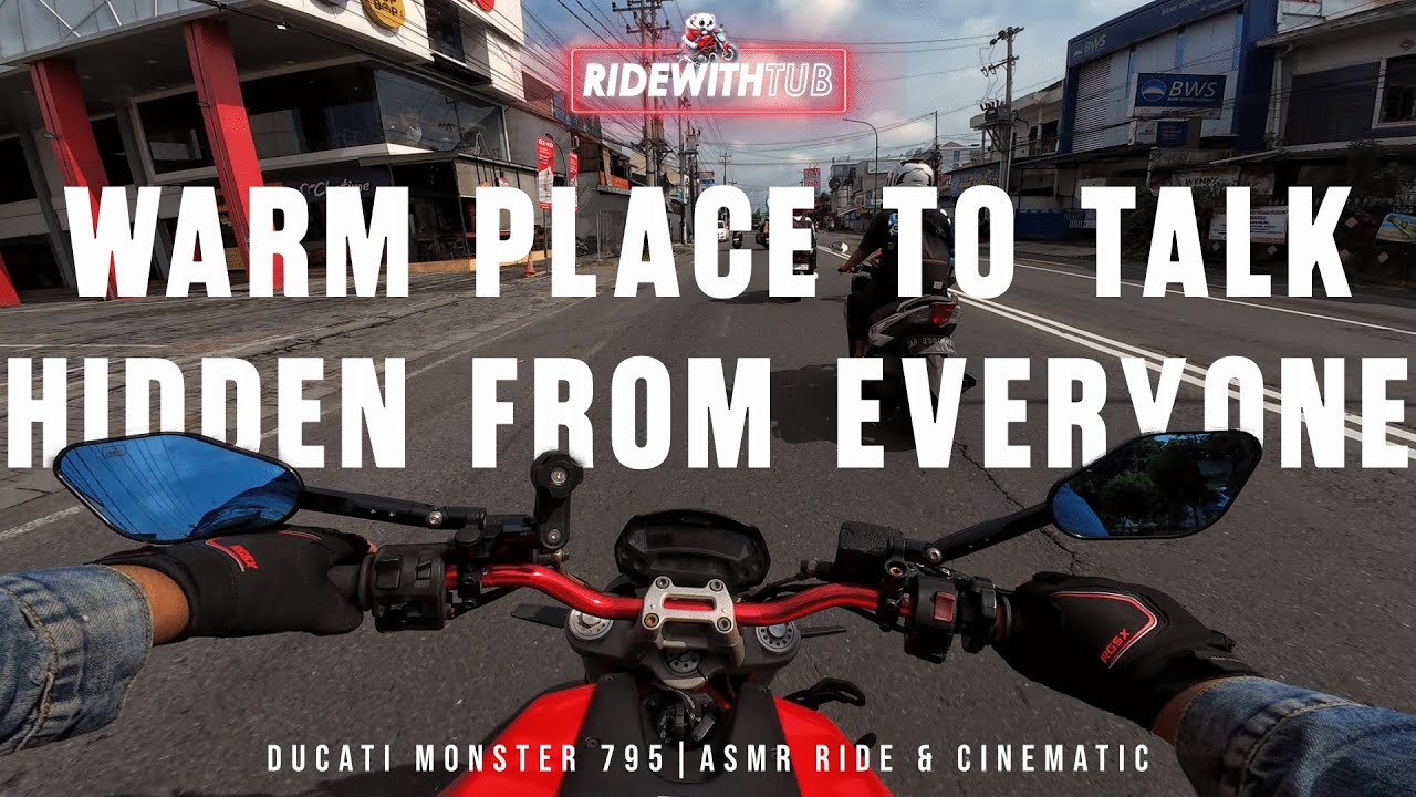 CoffeeShop Hidden Gem di Soragan | Limo by Semesta | Ducati Monster 795 | Ride ASMR & Cinematic