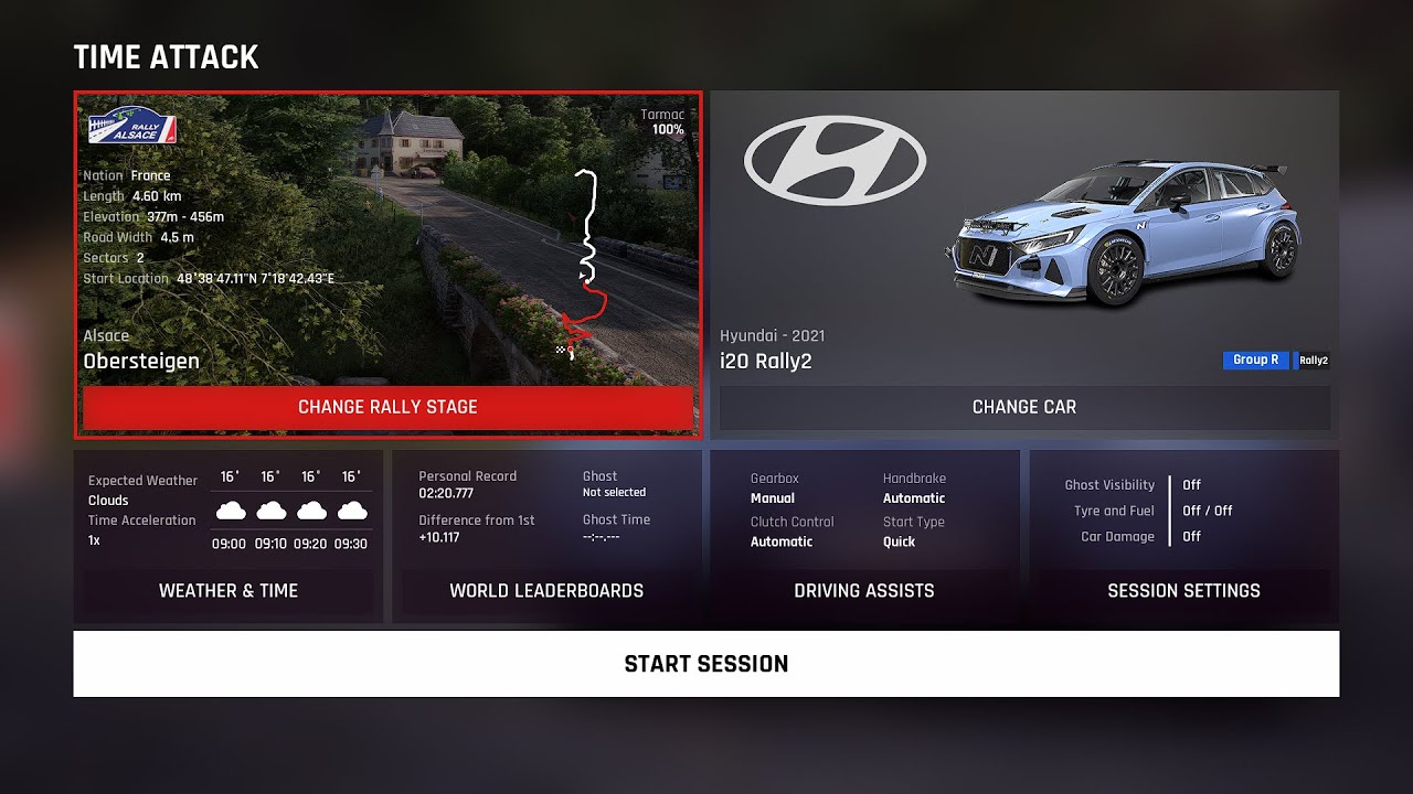 Assetto Corsa Rally – Obersteigen Time Attack | Hyundai i20 Rally2 Rally2