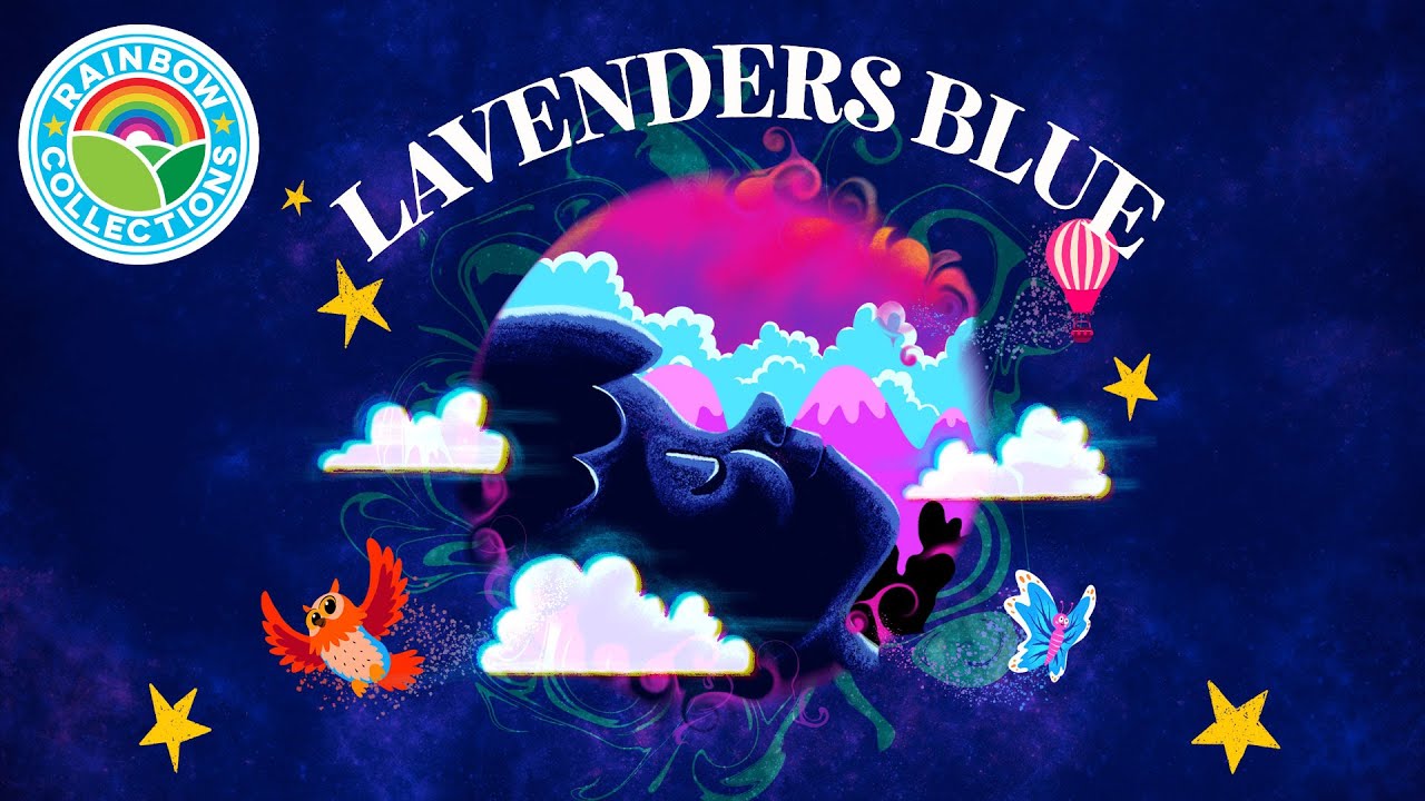 Lavenders Blue 🪻| The Rainbow Collections 🌈| Lullaby Soothing Songs for Sleep Visualiser