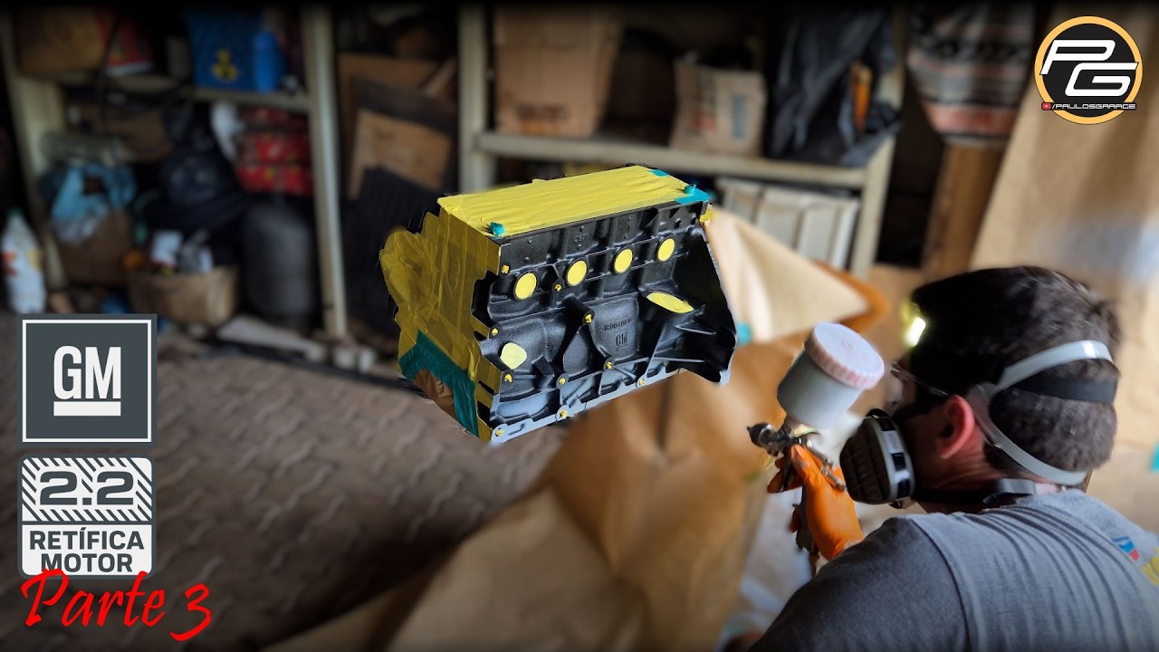 Retificando Motor GM 2.2 em casa - Análise, Retifica e Pintura - Parte 3