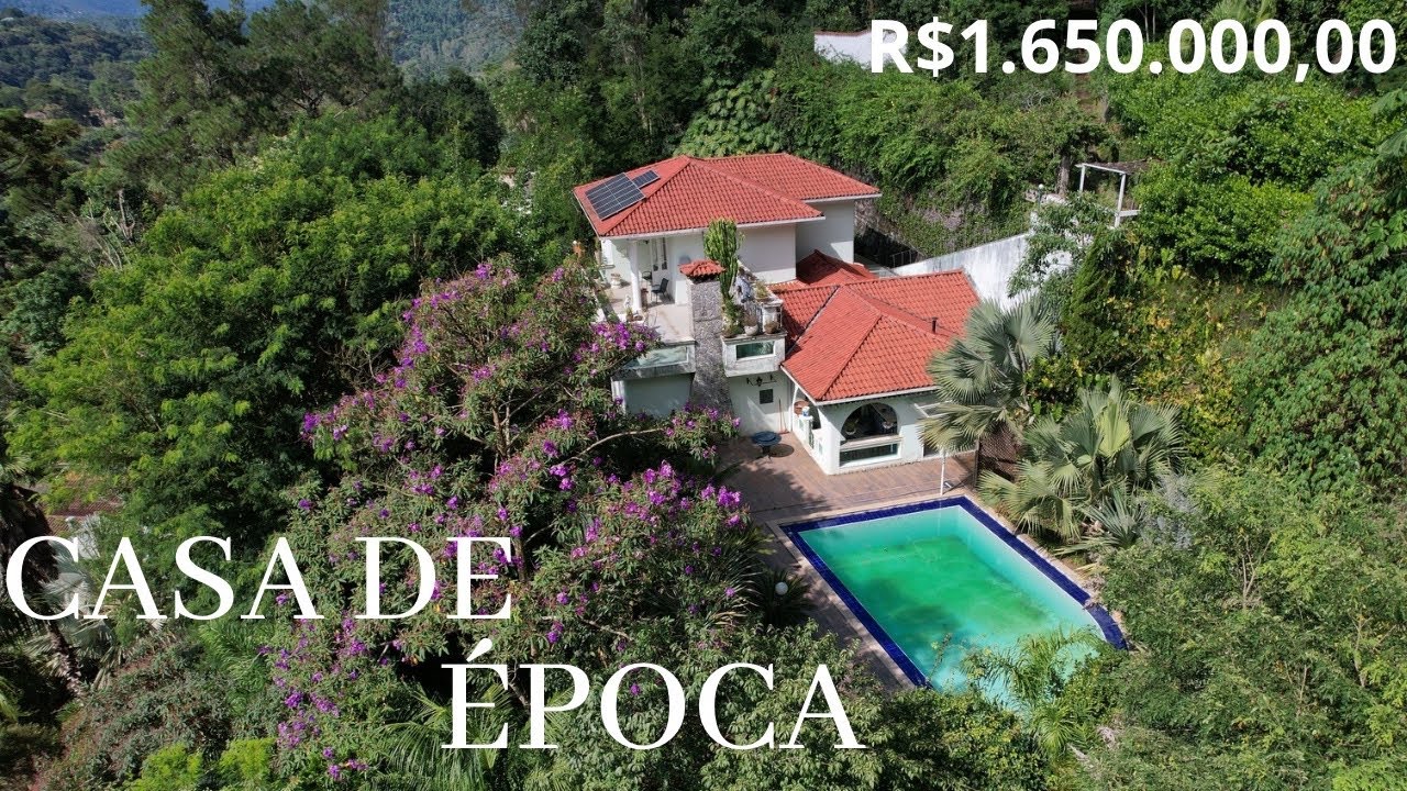 CA0841 | Casa de época com 4 Quartos, terreno com 4.300M² com lazer privativo e linda vista