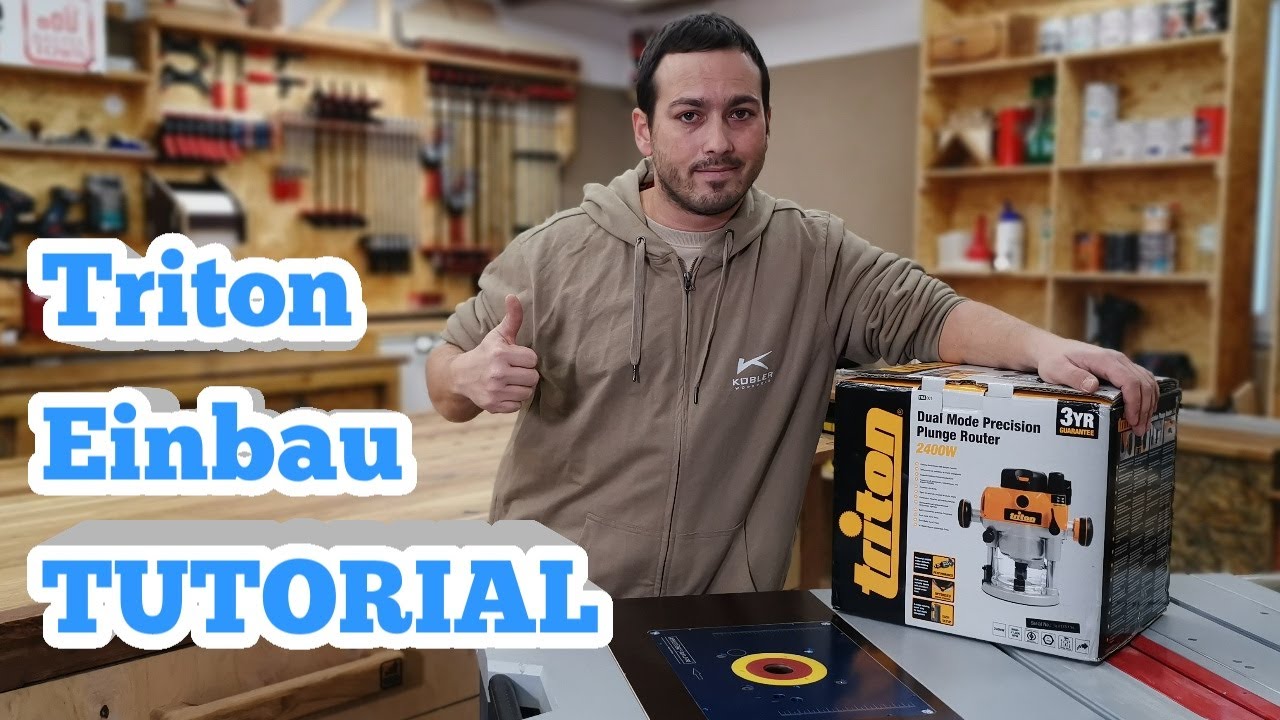 Oberfräse | Frästisch selber bauen | Bosch GTS 10 XC | Triton TRA001 Oberfräse | Bastel Town