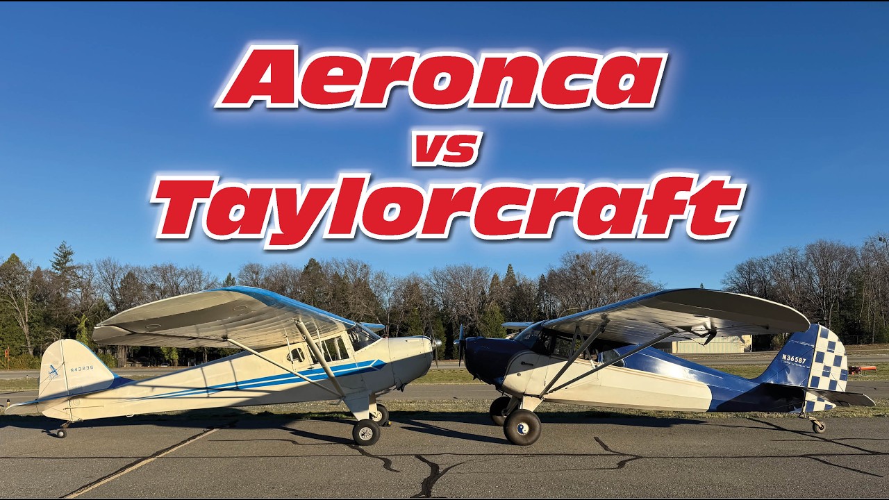 Aeronca Super Chief против Taylorcraft BC-12D | Сравнительный анализ.