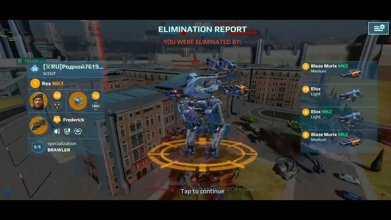 Testing the UE Molot T on the Nuo - UE Nodens game play War Robots