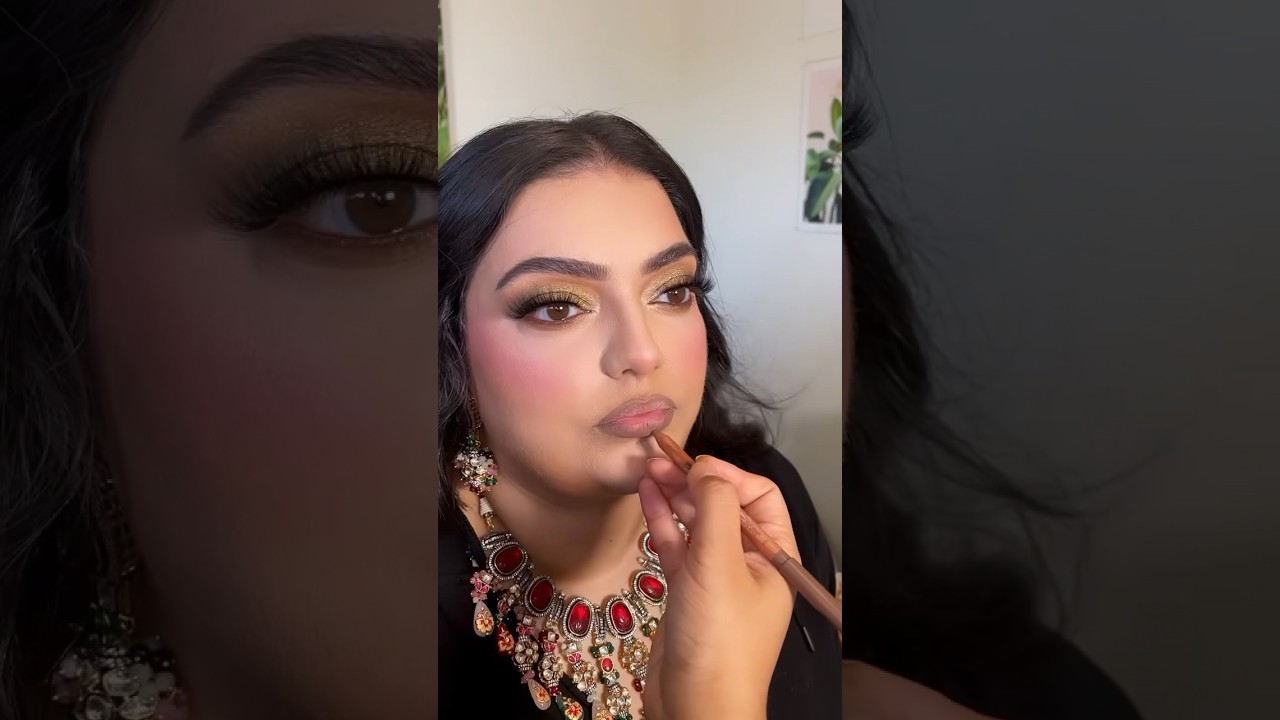 Mehndi day makeup! Using &ldquo;Amethyst&rdquo; lashes by Neetu Josh Beauty #makeup #neetujosh #makeuptutorial