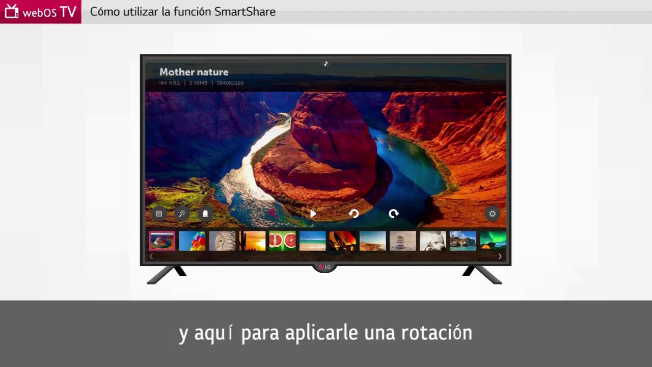 C&oacute;mo utilizar la funci&oacute;n SmartShare en mi TV  de tu LG Smart TV webOS